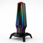 Suporete Gamer para Headset RGB com Hub USB 3.0 | USB-C | Aúdio | LED