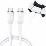 Cabo de carregamento Carregador Usb-c Compatível Para Controle Ps5 E Ps5 Pro 2 Metros soft white CB-374C Cor Branco