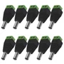 Kit 10 Conector P4 Macho Borne Eetronica Cftv Cameras
