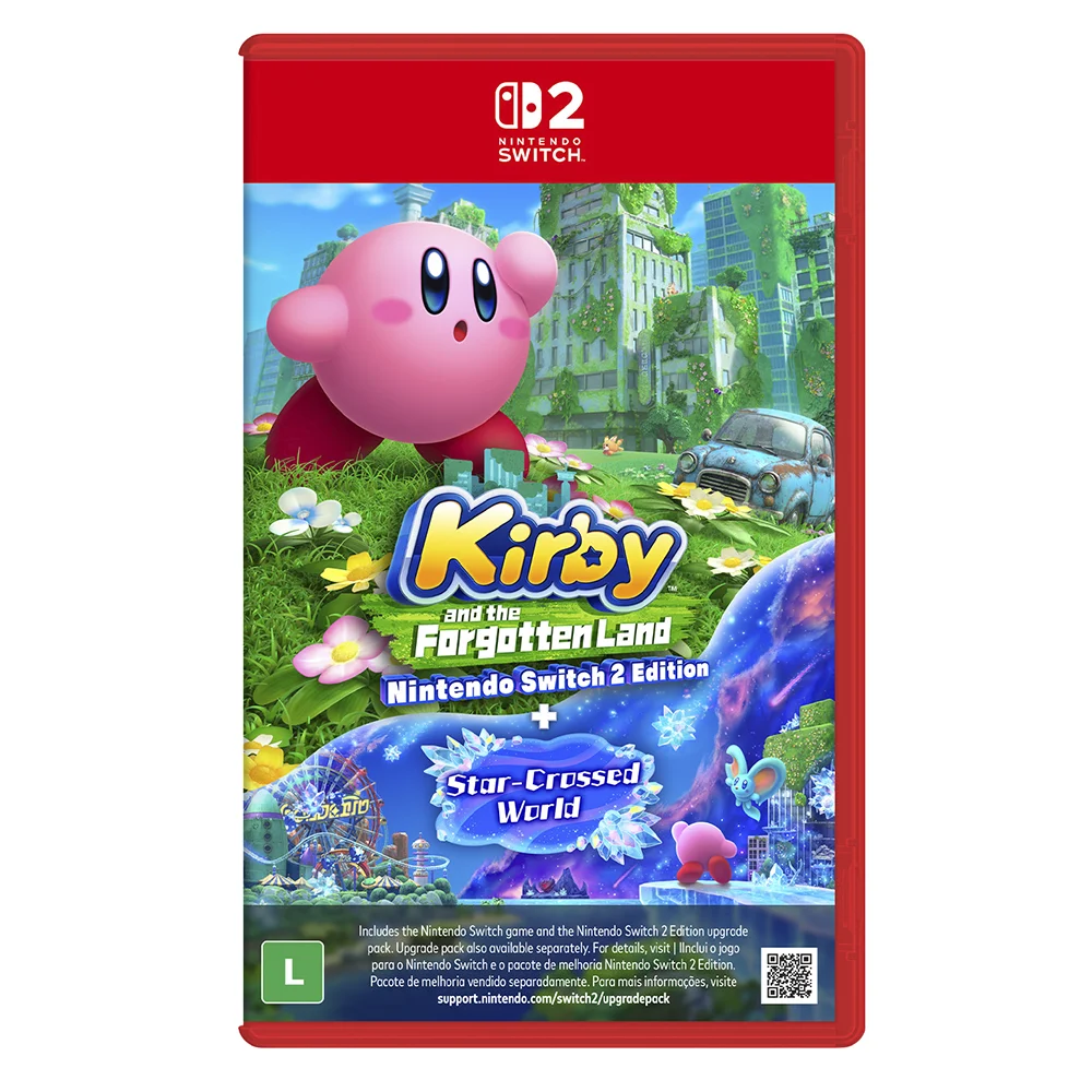 Jogo Kirby And The Forgotten Land + Star-crossed World - Nintendo Switch 2 Jogo Kirby And The Forgotten Land + Star-crossed World - Nintendo Switch 2