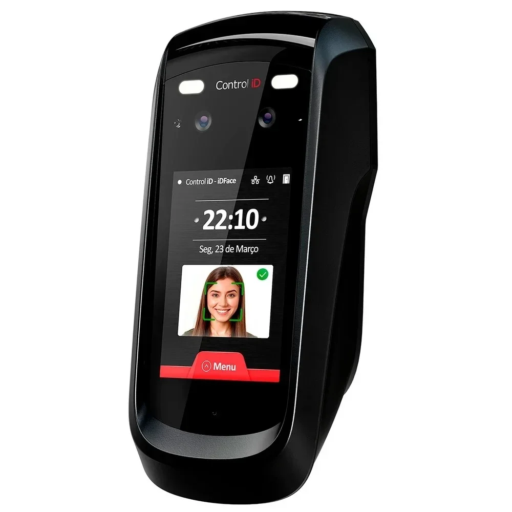 Controle De Acesso Facial Control Id Idface, Ethernet, 125khz Ask, Até 10.000 Faces - Idface/fp/a
