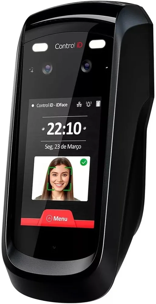 Controle De Acesso Facial Control Id Idface, Ethernet, 125khz Ask, Até 10.000 Faces - Idface/fp/a