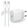 Cabo Usb-c-lightning + Fonte Carregador 20w Turbo Compatível Iphone X Xr Se 11 12 13 14
