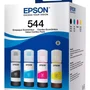 Kit 4 Refil De Tinta  544  Para Impressora L3250 L3110 L3150 L3160  Black  + Cyan  + Yellow  + Mag.