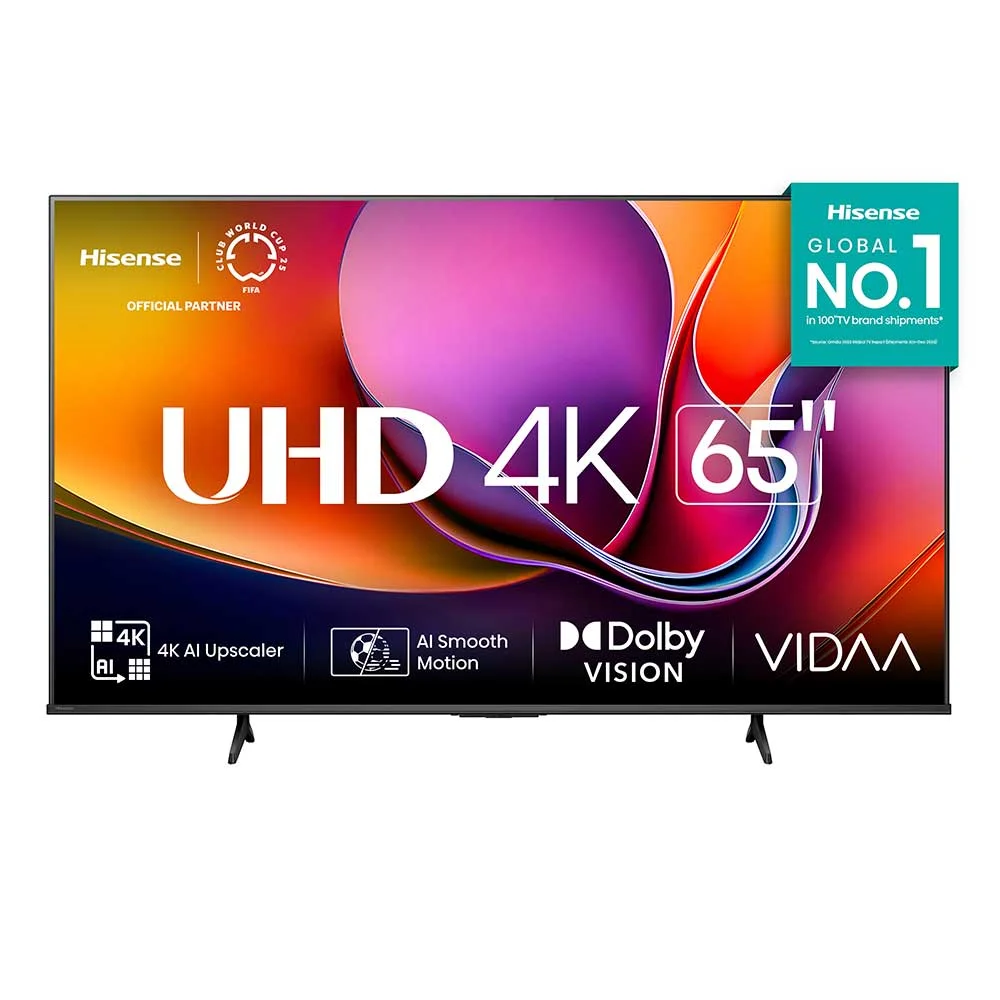 Smart Tv Hisense DLED 4k 65” "" Com Processador Ai, Dolby Vision, Dolby Gaming E Wi-fi - 65a6nv - Bivolt