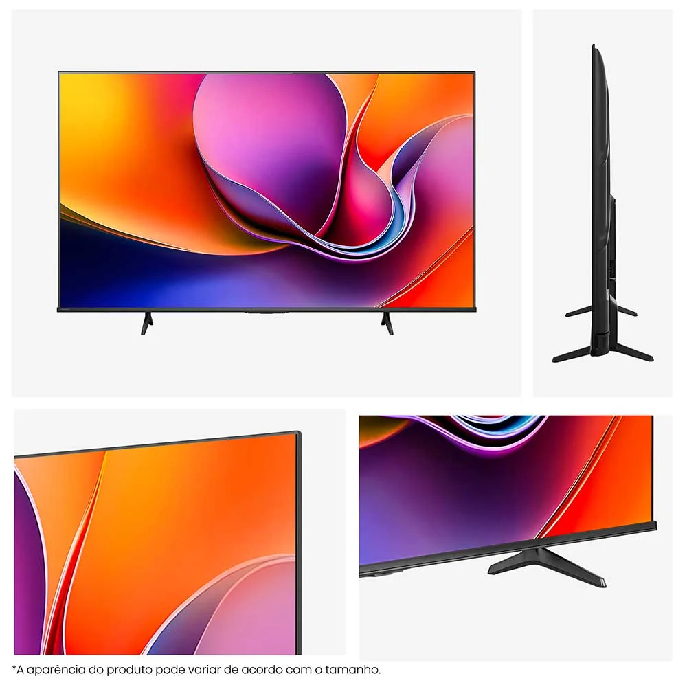 Smart Tv Hisense DLED 4k 65” "" Com Processador Ai, Dolby Vision, Dolby Gaming E Wi-fi - 65a6nv - Bivolt - view 2