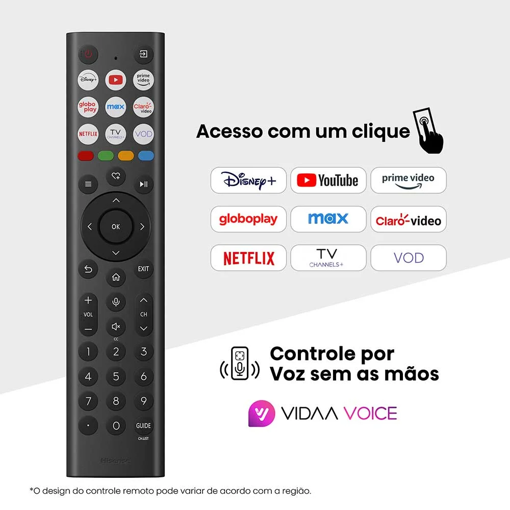 Smart Tv Hisense DLED 4k 65” "" Com Processador Ai, Dolby Vision, Dolby Gaming E Wi-fi - 65a6nv - Bivolt - view 5
