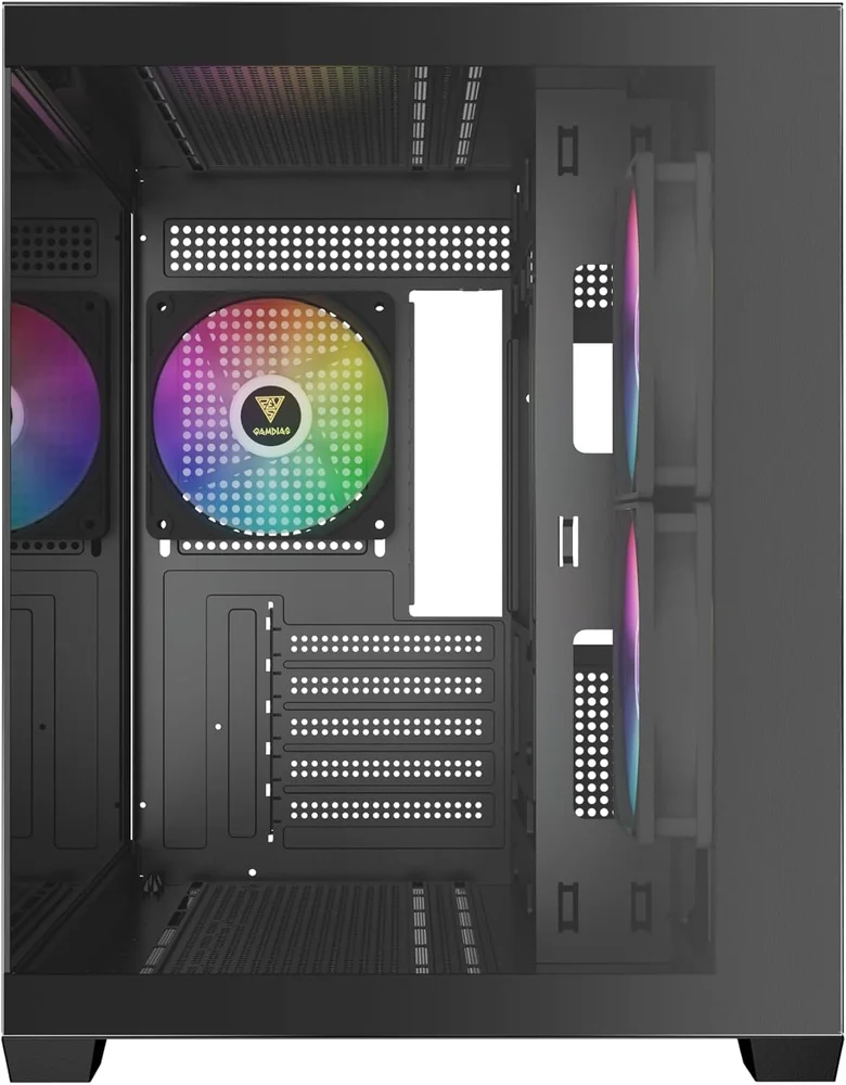 Gabinete Gamer Gamdias Aura Gc10m ARGB V2 Preto Com 3 Fans