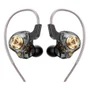 Fone Qkz-enzo Áudio Hi-fi Profissional, Graves Potentes Cabo De Cobre Cristal