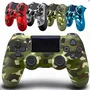 Controle Sem Fio Compatível Com Play4 Ps4 Playstation 4 / Slim / Pro / PC E Smart Tvs Samsung Cor Verde Camuflado