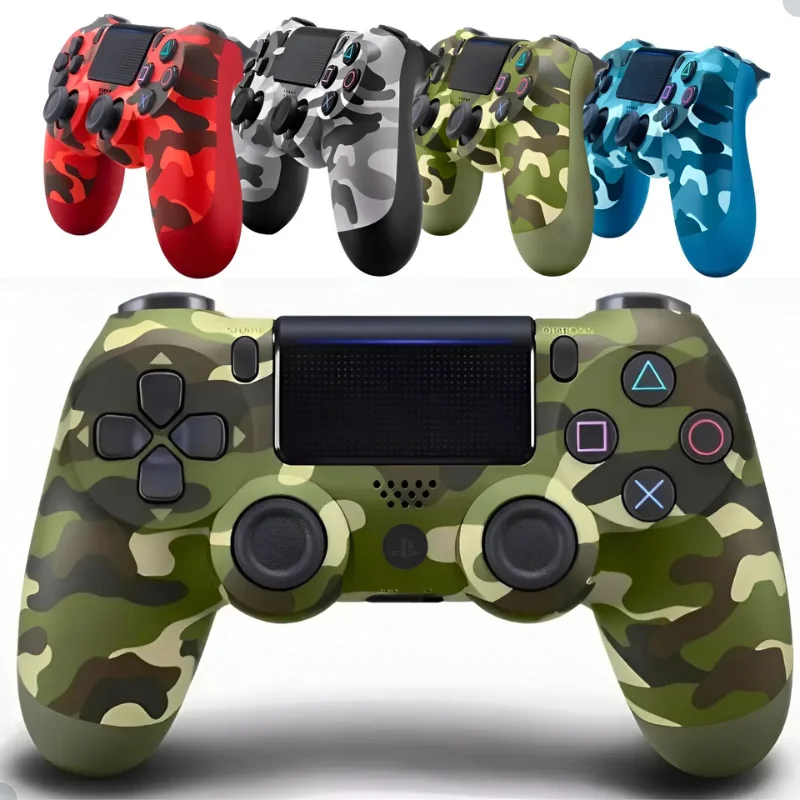 Controle Sem Fio Compatível Com Play4 Ps4 Playstation 4 / Slim / Pro / PC E Smart Tvs Samsung Cor Verde Camuflado Controle Sem Fio Compatível Com Play4 Ps4 Playstation 4 / Slim / Pro / PC E Smart Tvs Samsung Cor Verde Camuflado