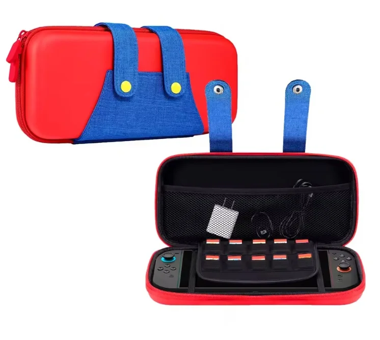 Case Nintendo Switch 2 Mario Bolsa Mão + 2 Película De Vidro Case Nintendo Switch 2 Mario Bolsa Mão + 2 Película De Vidro