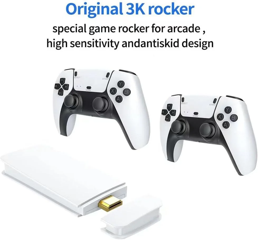 Bastão De Jogo Retrô M15, Saída HDMI 4k E Controle Sem Fio, Console De Videogame Plug And Play Com Mais De 30.000 Jogos, Console De Jogos Arcade (128g) Bastão De Jogo Retrô M15, Saída HDMI 4k E Controle Sem Fio, Console De Videogame Plug And Play Com Mais De 30.000 Jogos, Console De Jogos Arcade (128g)