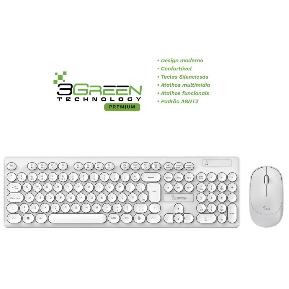 "Computador All In One 24"" Branco, Intel i3 9100, 16gb Ddr4, SSD 1TB, WINDOWS 11  , Webcam, Wi-fi, 3green Unique" em Campinas - foto 2