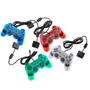 Controle Compatível Com Ps2 Doubleshock  Transparente