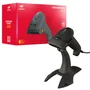 Leitor De Código De Barras C3tech Lb-50bk, Cabo Usb, Leitura De Códigos 1d, Danfe, Boletos Bancários, Sensor A Laser, Com Suporte  - Preto