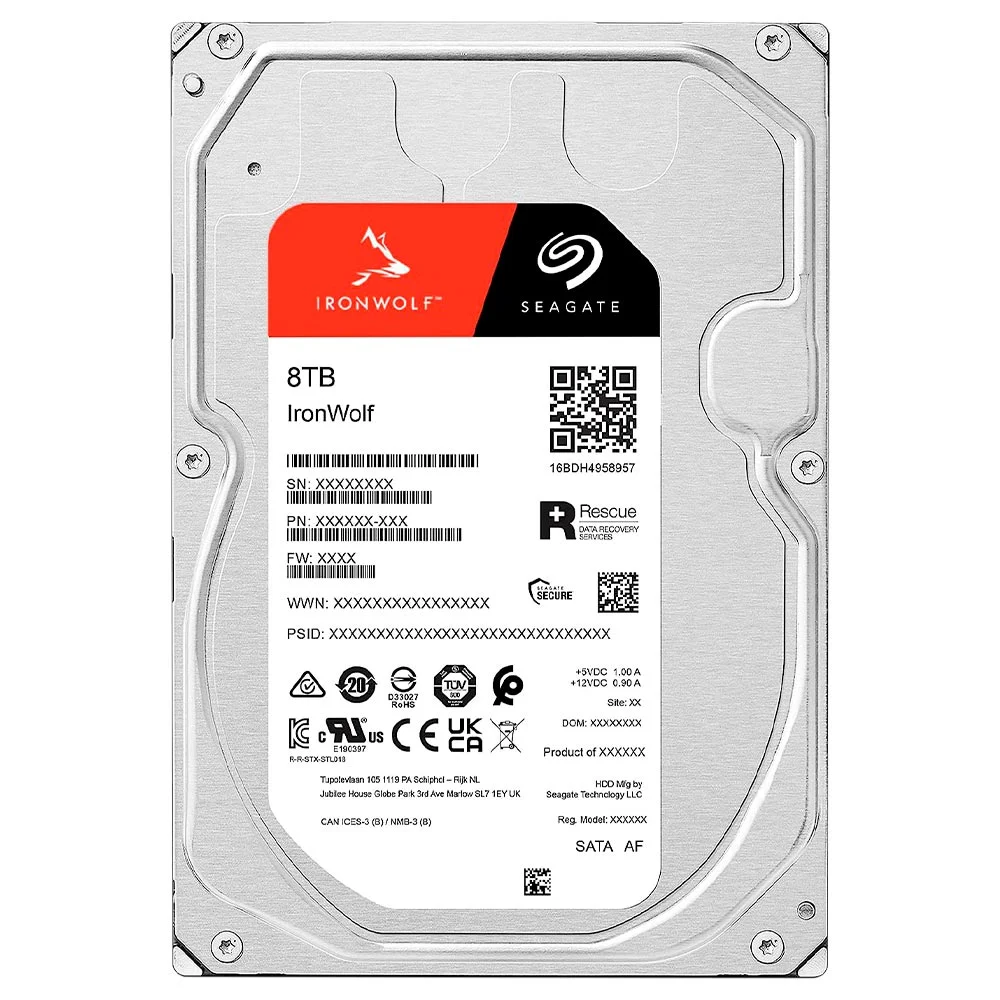 外付けハードディスク・ドライブ Seagate IronWolf 8TB HDD ST8000VN004 Produtos com até 15 OFF no PIX KaBuM