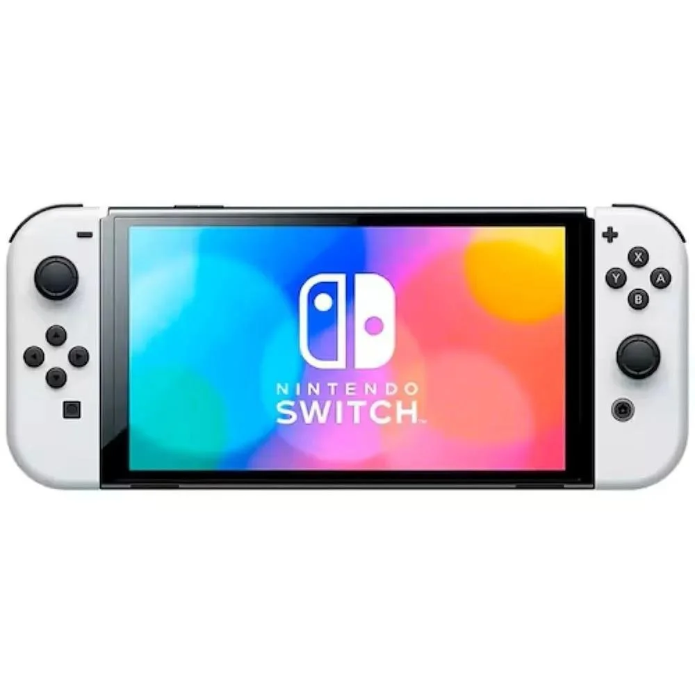 Console Nintendo Switch OLED Com Joy-con Branco + Mario Wonder + 3 Meses De Assinatura