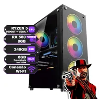 PC Gamer Ryzen 5 5500 c Placa de Vídeo RX 570 de