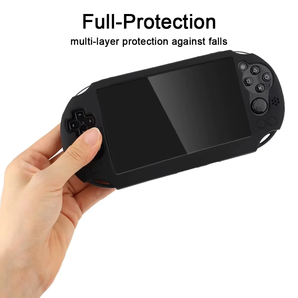 Capa Protetora Silicone Para Ps Vita 2000 Slim Preto