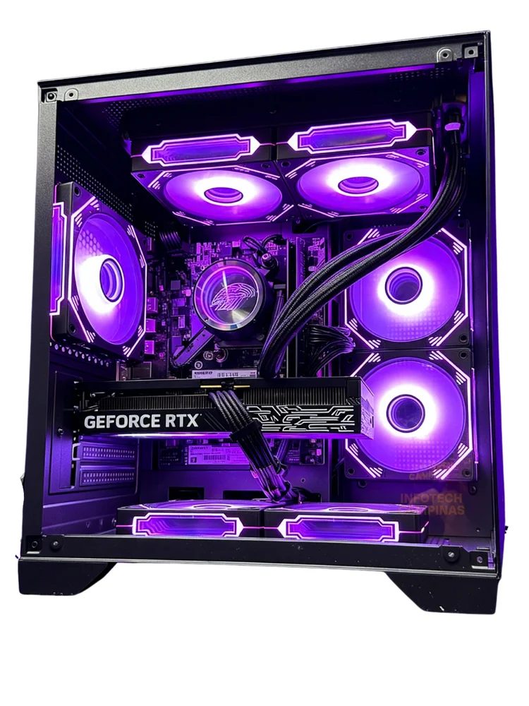 PC Gamer Aquario Preto Intel Core i5 14400 | RTX 5060 8GB | 16gb Ram | SSD Nvme 1TB | Water Cooler 240mm | Win11 Pro - view 2