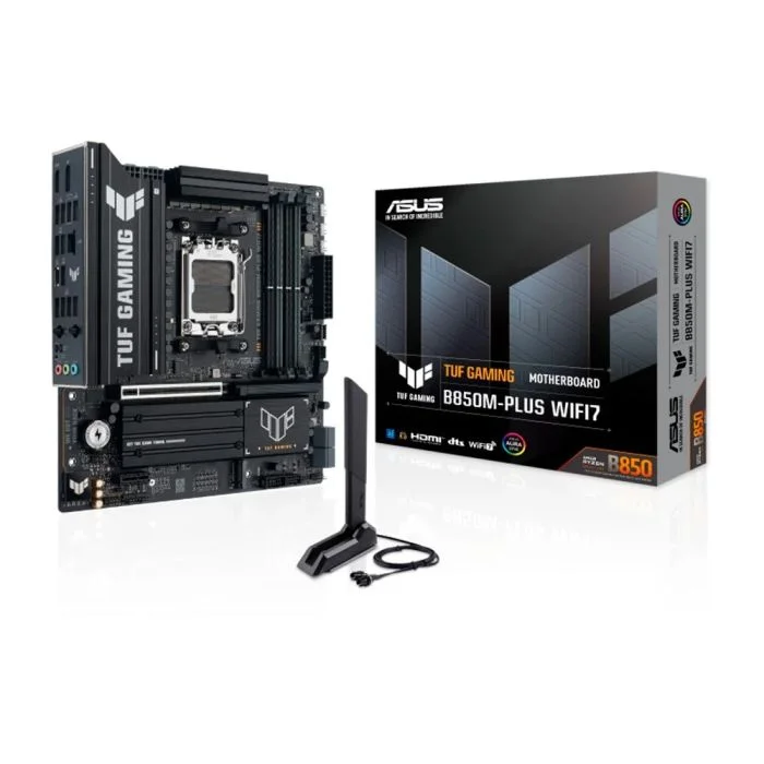 Placa Mãe Asus Tuf Gaming B850m-plus Wifi7 Am5 4xDDR5 Amd B850 Matx - 90mb1mu0-m0eay0 Placa Mãe Asus Tuf Gaming B850m-plus Wifi7 Am5 4xDDR5 Amd B850 Matx - 90mb1mu0-m0eay0