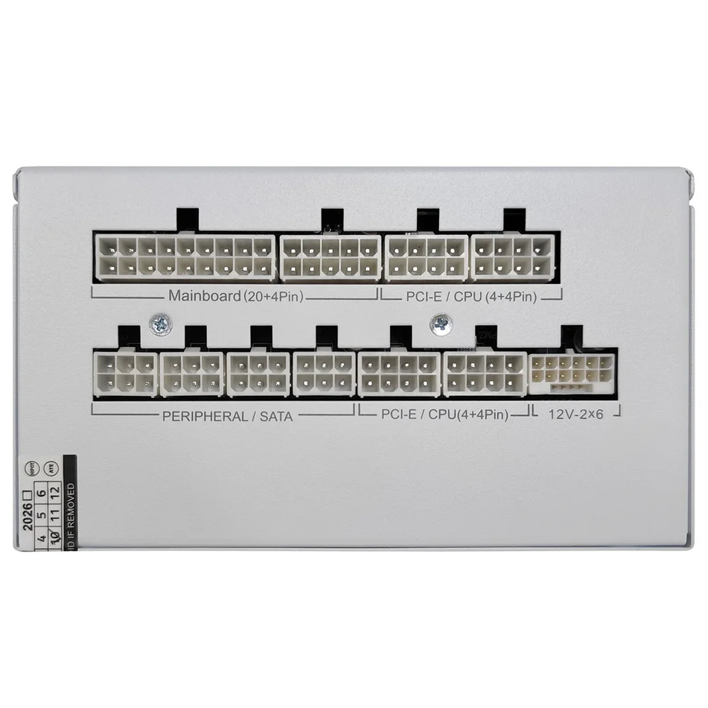 Fonte Atx 3.1 1200w Cybenetics Platinum Duex Pulse Pro Dxfopro1200wg3w Full Modular Branca
