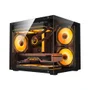Gabinete Gamer Duex Aquario, Mid-tower, Lateral E Frontal De Vidro, Preto, Sem Fans - Dxga325bk