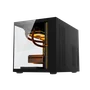 Gabinete Gamer Duex Aquario, Mid-tower, Lateral E Frontal De Vidro, Preto, Sem Fans - Dxga325bk