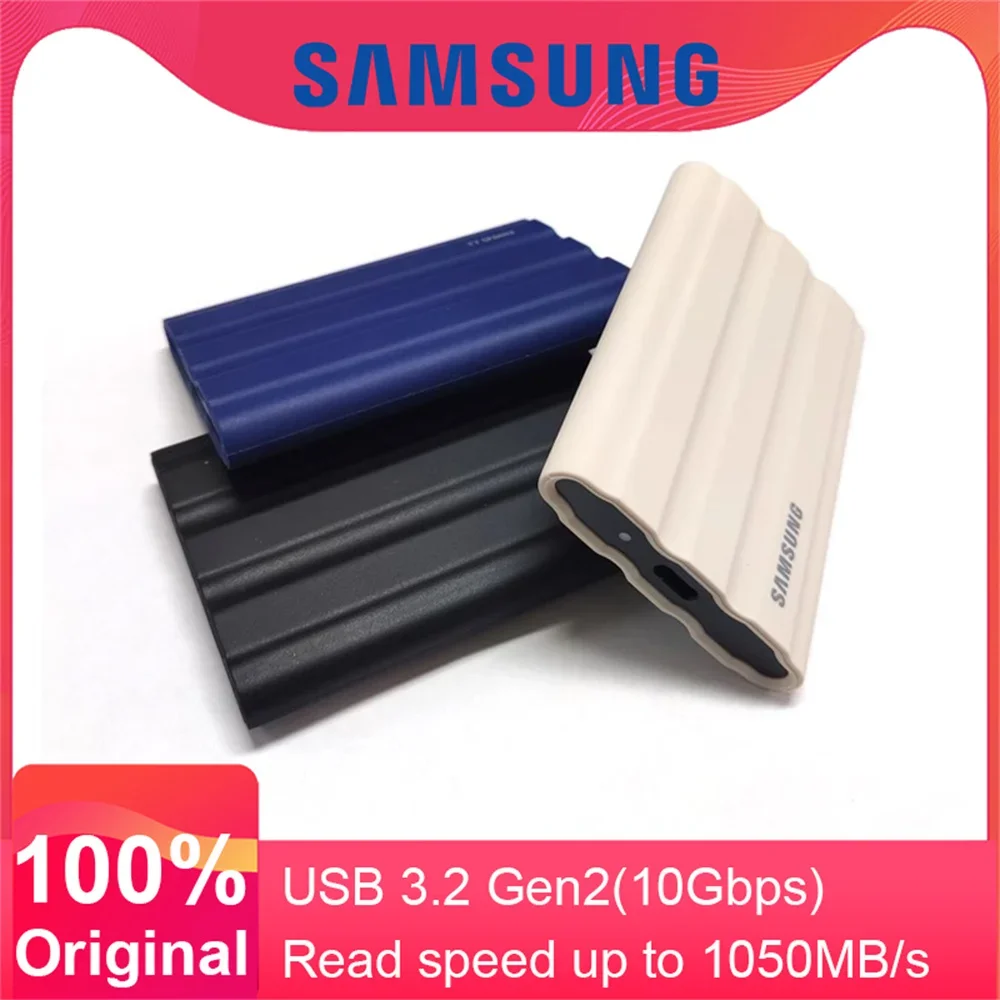 Hd SSD Externo T7 Shield 2 Tb Samsung Usb 3.2 1050mb/s