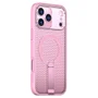 Capa Protetora Magnética para o iPhone 17 Pro - Magsafe Compatível, Anti-Aquecimento, Suporte Integrado e Carregamento por Aproximação | Cor: Rosa