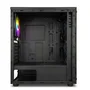 GABINETE GAMER PRETO MID TOWER COM 4 FANS RGB RAIBOW ATX MICRO ATX VIDRO FRONTAL E LATERAL